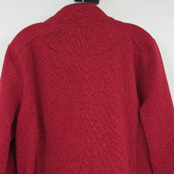 L.L. Bean Women's Cherry Red Full Zip Fleece Jacket Size 2X - Picture 5 of 7